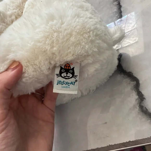 Jellycat Cream and Brown Stuffed Lamb - Picture 6 of 8